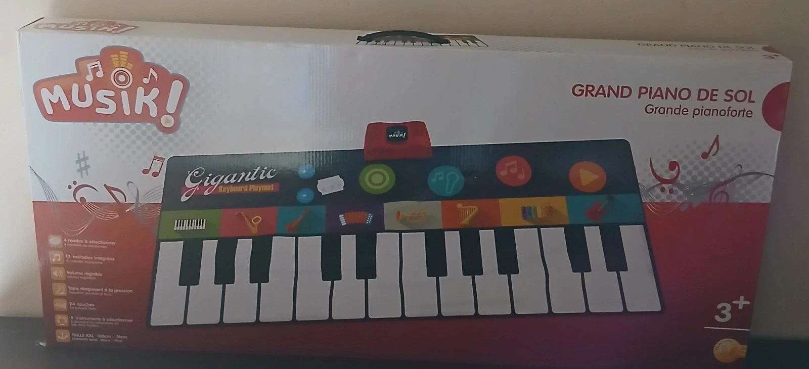 Grand piano de sol musical XXL enfant
